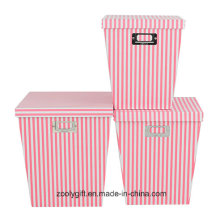 Beliebte Stripe Printing Office File Organizer Aufbewahrungsboxen